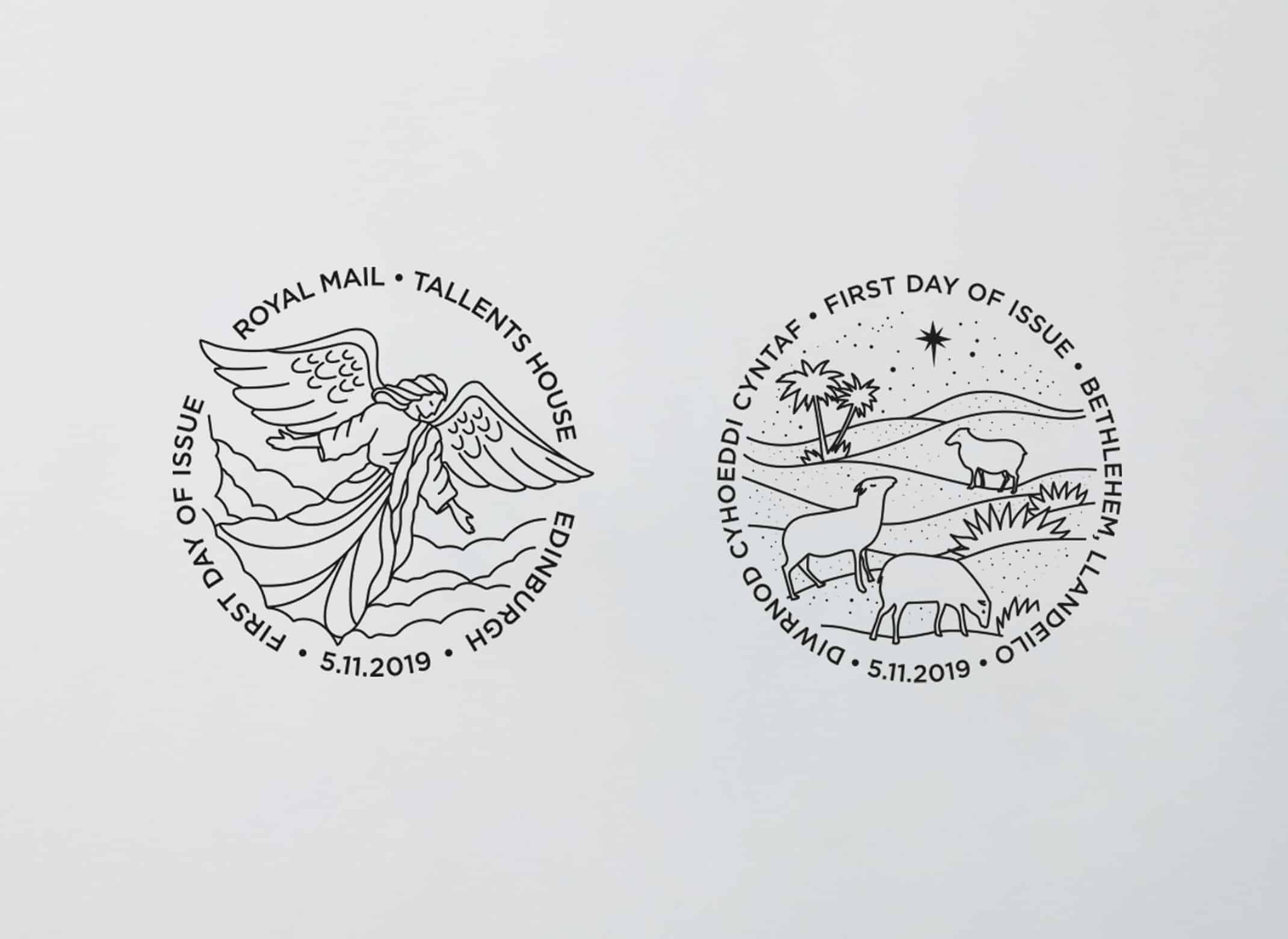 英国皇家邮政2019圣诞邮票：以剪纸再现圣经故事