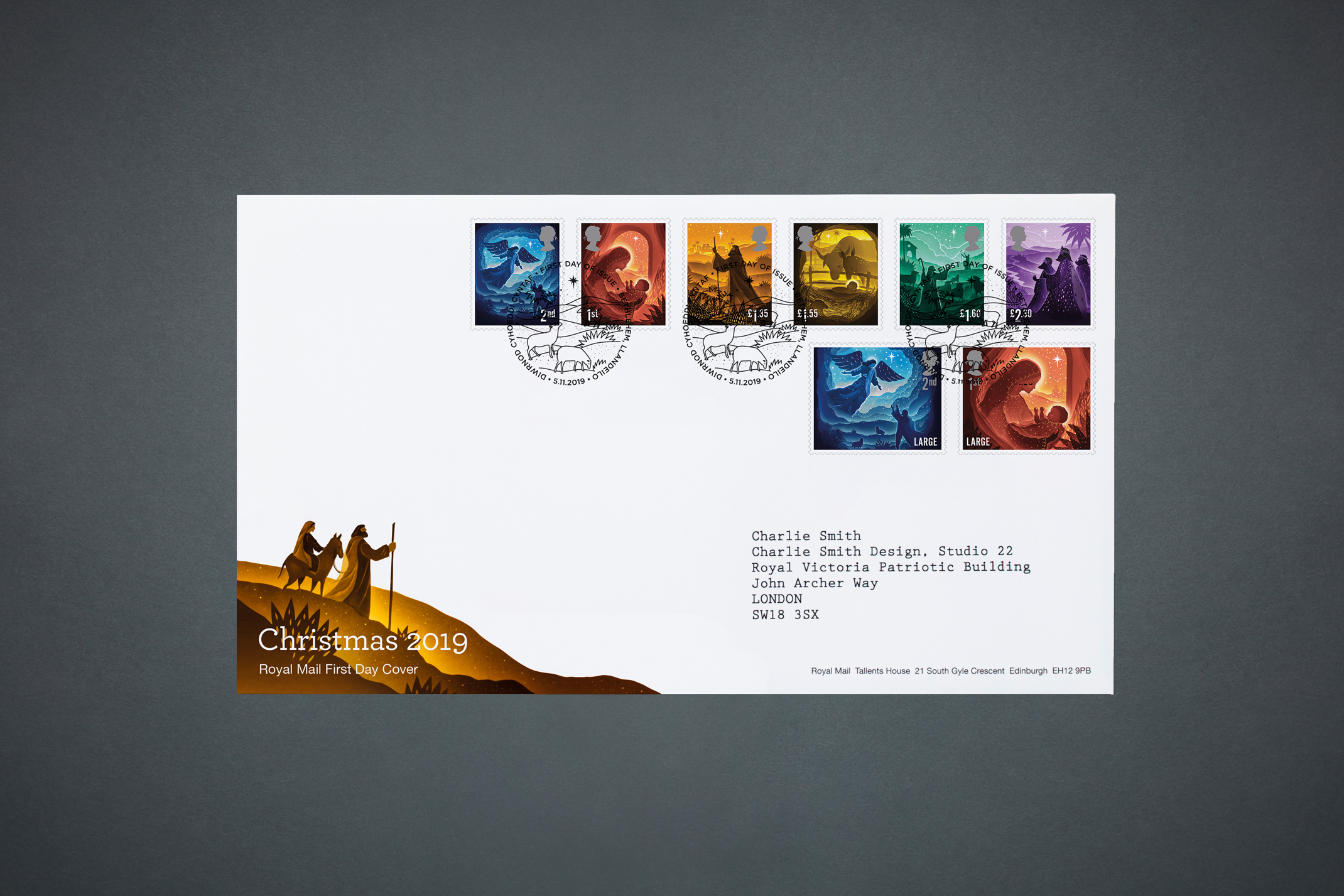 英国皇家邮政2019圣诞邮票：以剪纸再现圣经故事