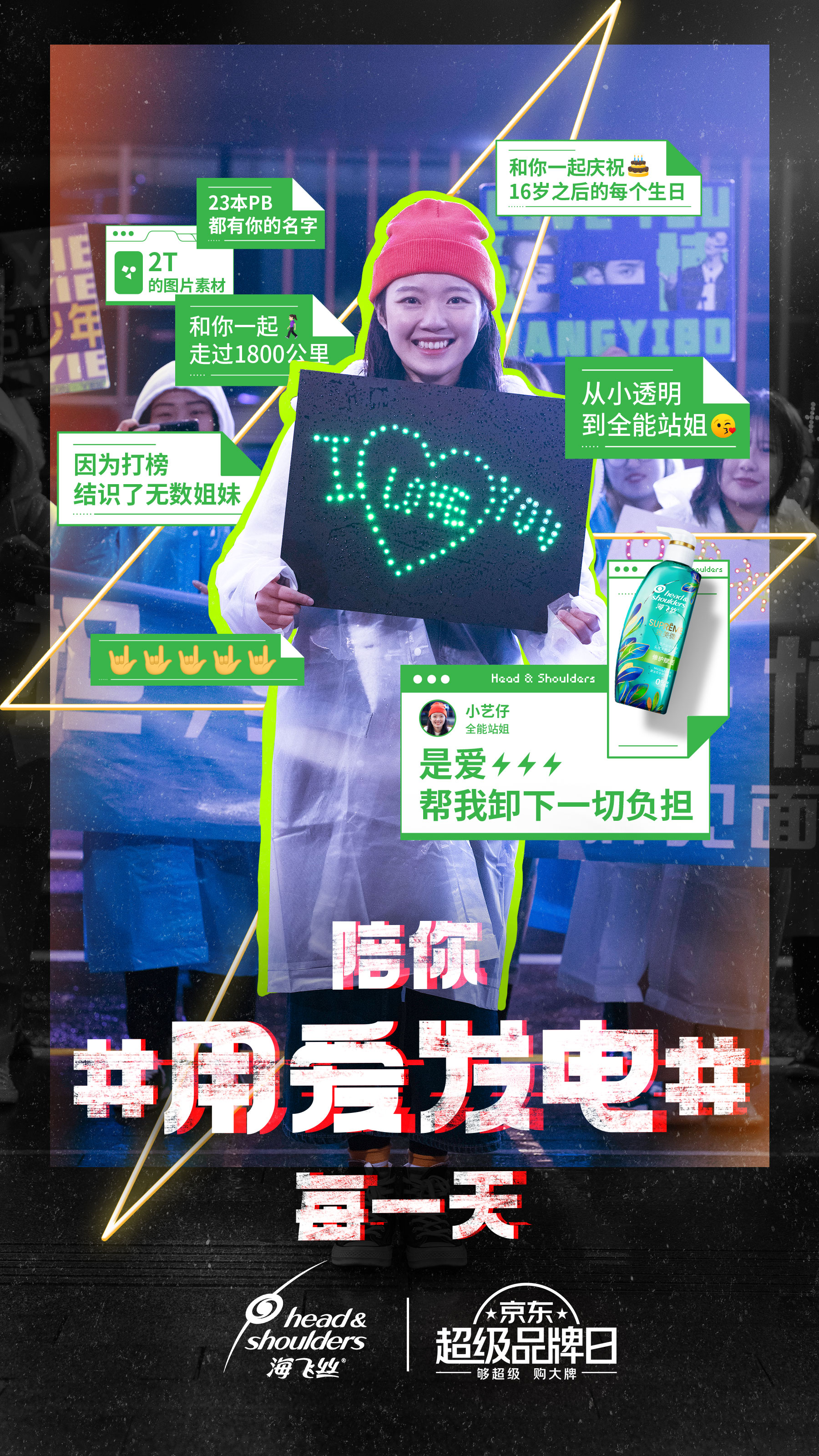 宝洁京东超级品牌日广告：陪你用爱发电每一天