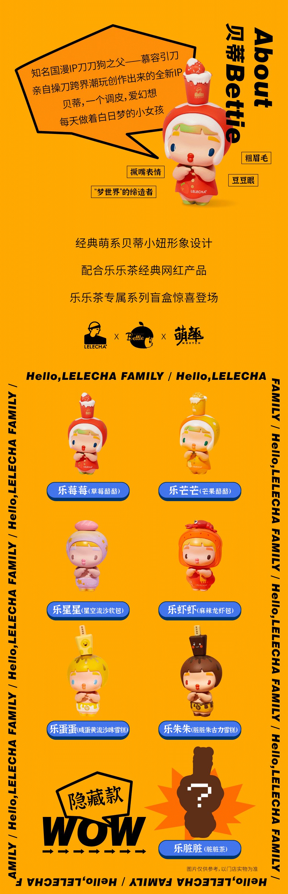 乐乐茶推出萌系盲盒，你见过顶着麻辣龙虾包的公仔嘛？