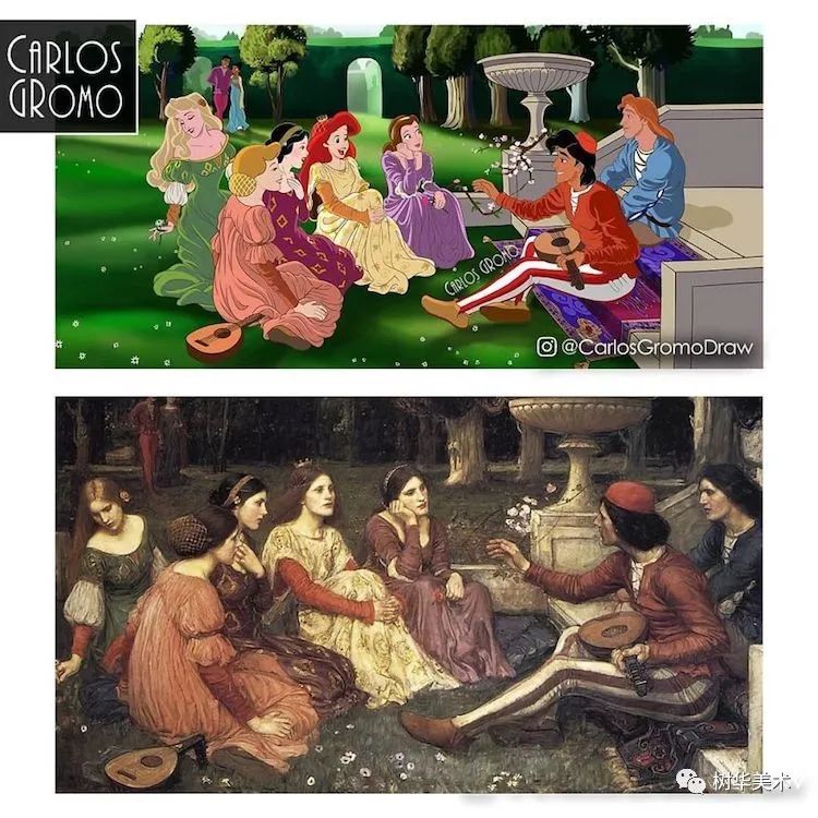 迪士尼公主cosplay名画主角，演绎出另一份可爱的浪漫