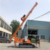 滕州履带式长螺旋钻孔机 楼房地基打桩机 长螺旋钻孔灌注桩