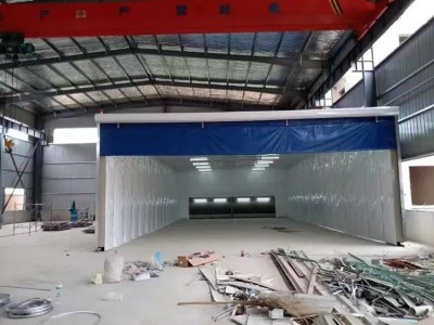 移动伸缩式喷漆房工作原理及应用范围