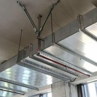 通风管廊抗震支吊架Q235双向消防支架建筑风管成品抗震支架